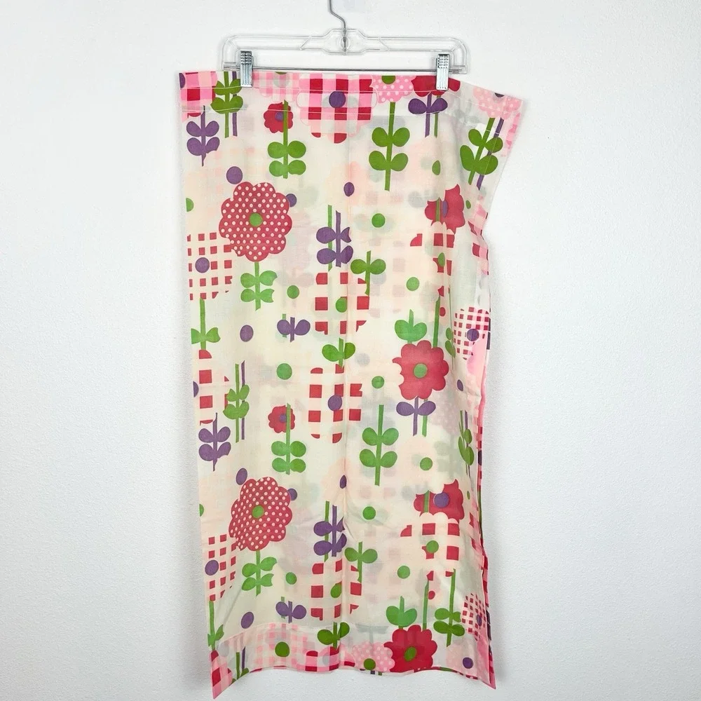 Vintage 1960/70's Floral 3 Piece Curtain Set